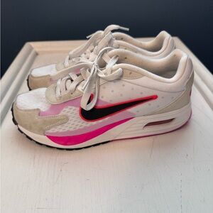 Nike Women's Air Max Solo White and Pink Sneakers